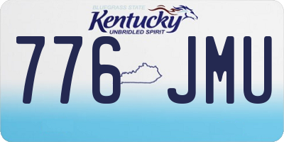 KY license plate 776JMU