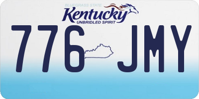 KY license plate 776JMY