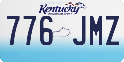 KY license plate 776JMZ
