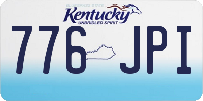 KY license plate 776JPI