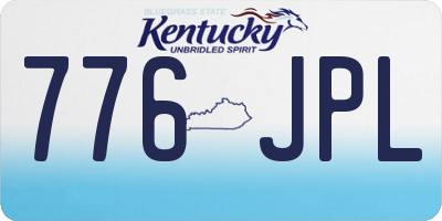 KY license plate 776JPL