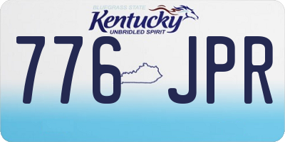 KY license plate 776JPR