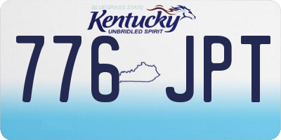 KY license plate 776JPT