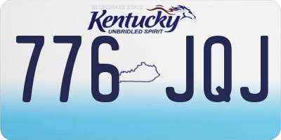 KY license plate 776JQJ