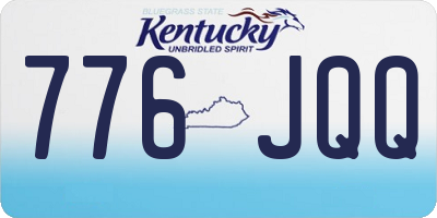 KY license plate 776JQQ