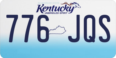 KY license plate 776JQS