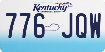 KY license plate 776JQW