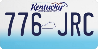 KY license plate 776JRC