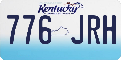 KY license plate 776JRH