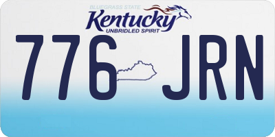 KY license plate 776JRN