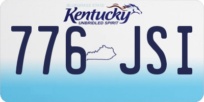 KY license plate 776JSI