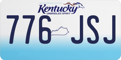 KY license plate 776JSJ