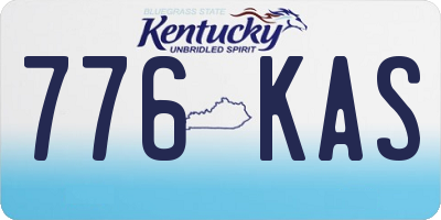 KY license plate 776KAS