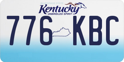 KY license plate 776KBC