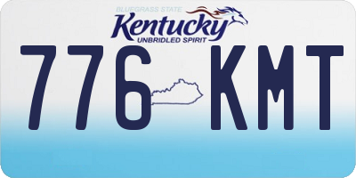 KY license plate 776KMT