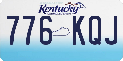 KY license plate 776KQJ