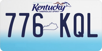 KY license plate 776KQL