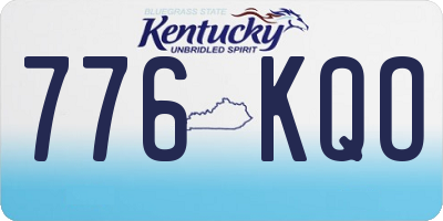 KY license plate 776KQO