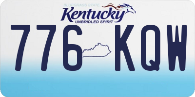 KY license plate 776KQW