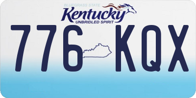 KY license plate 776KQX