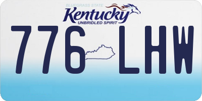 KY license plate 776LHW