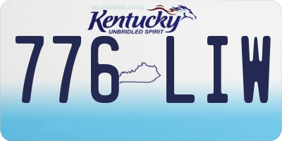 KY license plate 776LIW