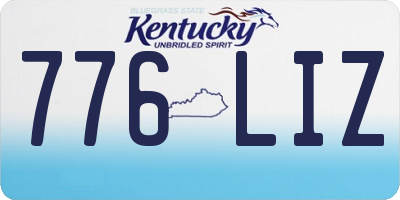 KY license plate 776LIZ