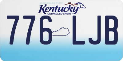 KY license plate 776LJB