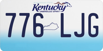 KY license plate 776LJG