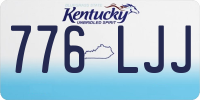 KY license plate 776LJJ