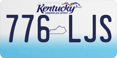 KY license plate 776LJS
