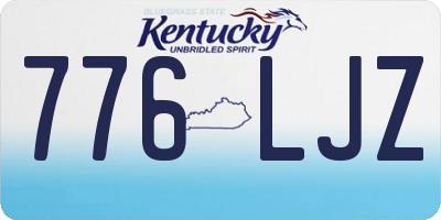 KY license plate 776LJZ