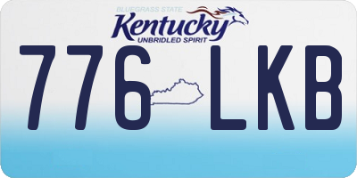 KY license plate 776LKB