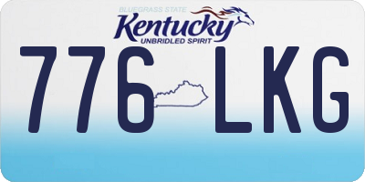 KY license plate 776LKG