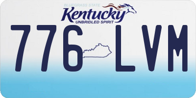 KY license plate 776LVM