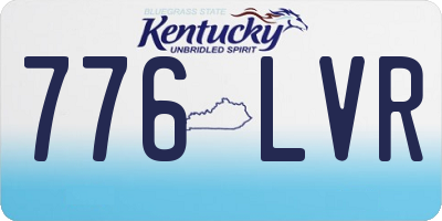 KY license plate 776LVR