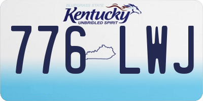 KY license plate 776LWJ