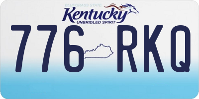 KY license plate 776RKQ