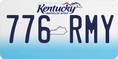 KY license plate 776RMY