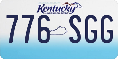 KY license plate 776SGG