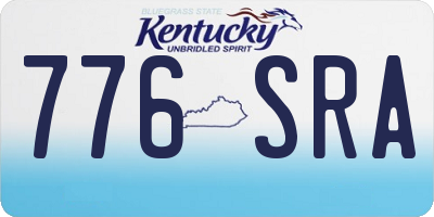 KY license plate 776SRA