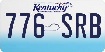 KY license plate 776SRB