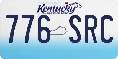 KY license plate 776SRC