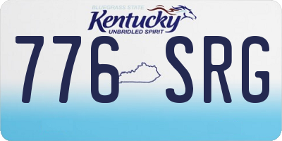 KY license plate 776SRG
