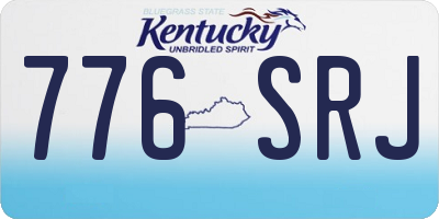 KY license plate 776SRJ