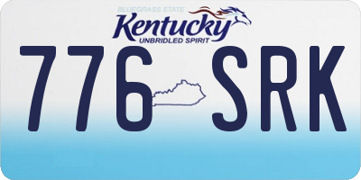 KY license plate 776SRK