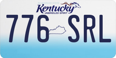 KY license plate 776SRL