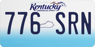 KY license plate 776SRN