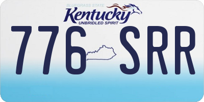 KY license plate 776SRR