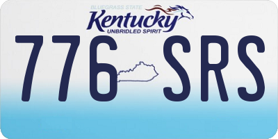 KY license plate 776SRS